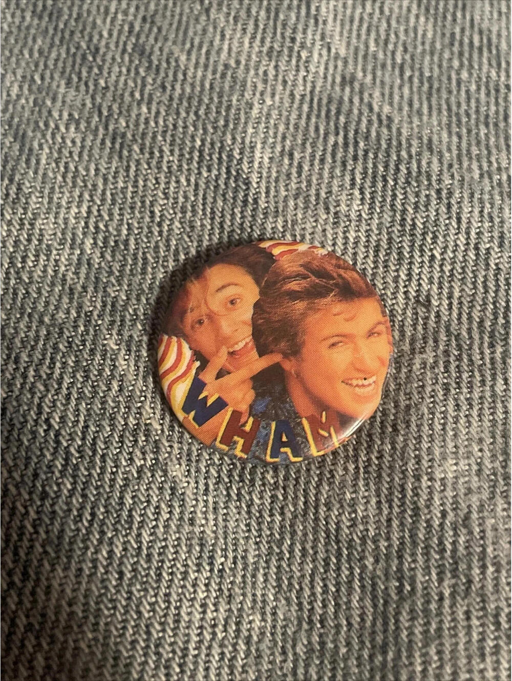 WHAM George Michael Andrew Vintage 80s Pinback Button Badge #209 Pin